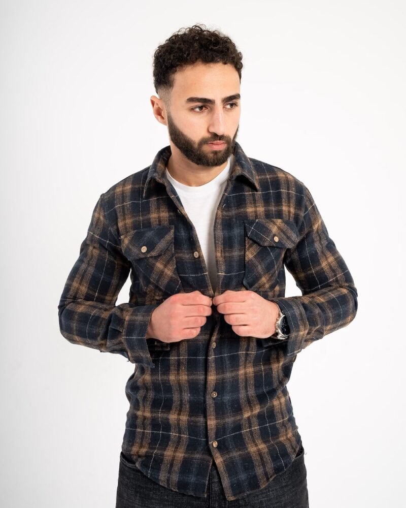Midnight Plaid Flannel Shirt